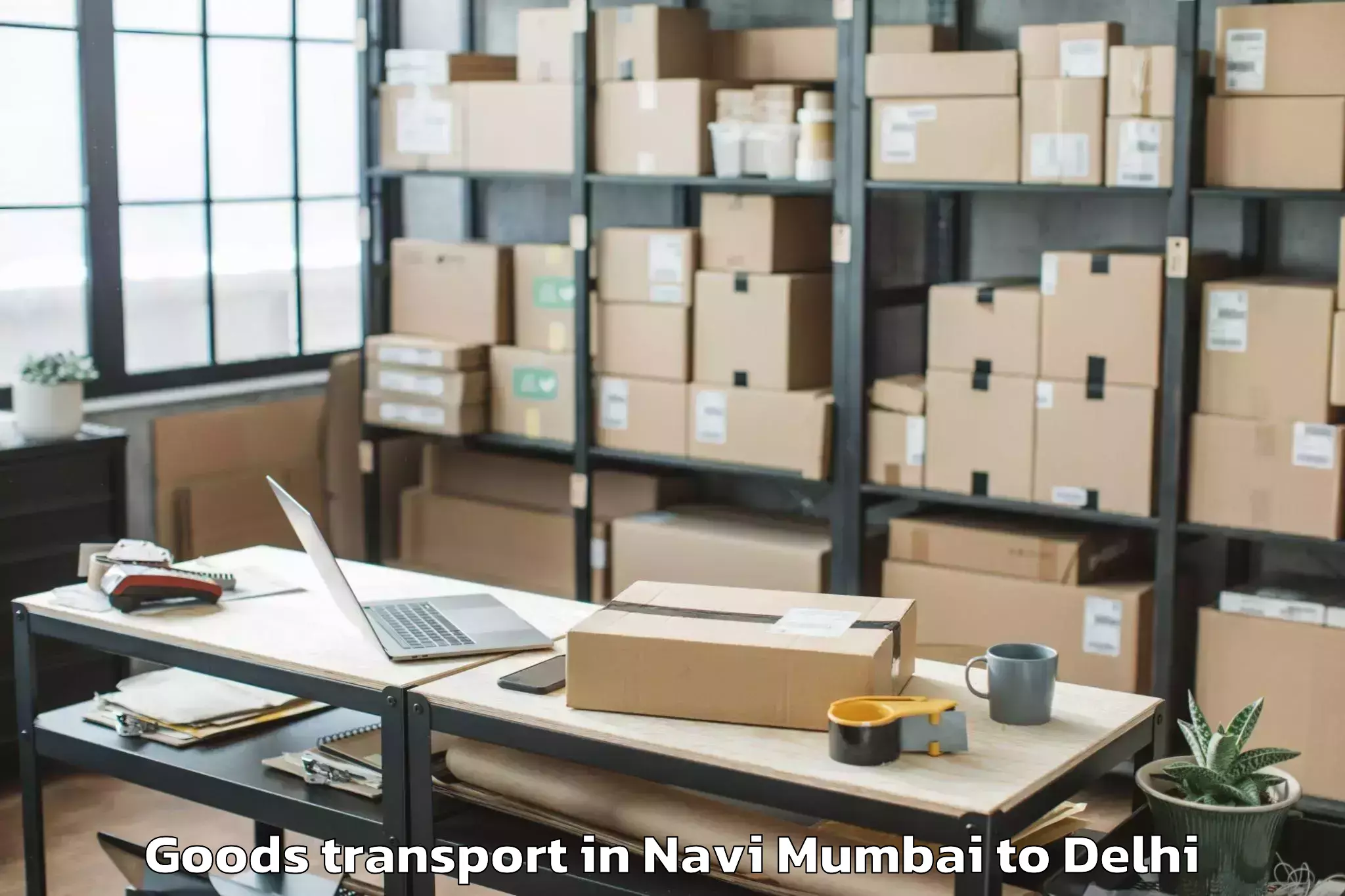 Efficient Navi Mumbai to D Mall Pitampura Goods Transport